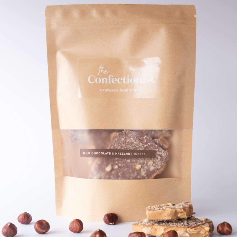 Milk Chocolate & Hazelnut Toffee| 500g Pouch