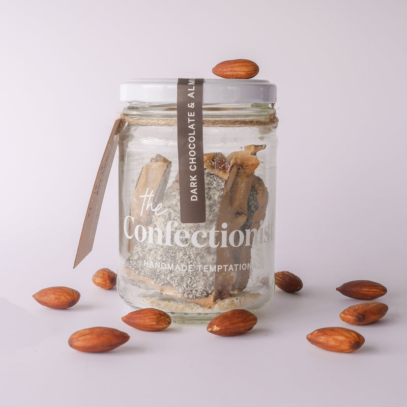 Dark Chocolate & Almond Toffee | 85g Jar