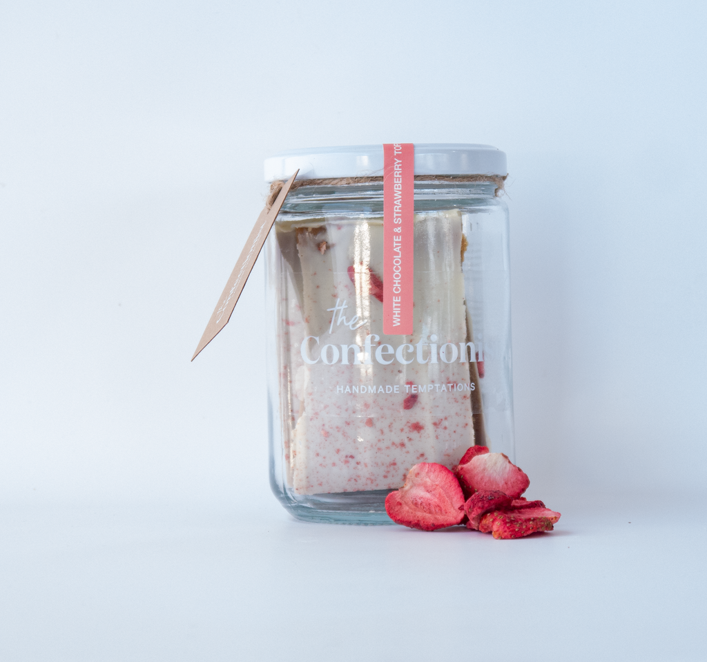 White Chocolate & Strawberries Toffee| 200g Jar