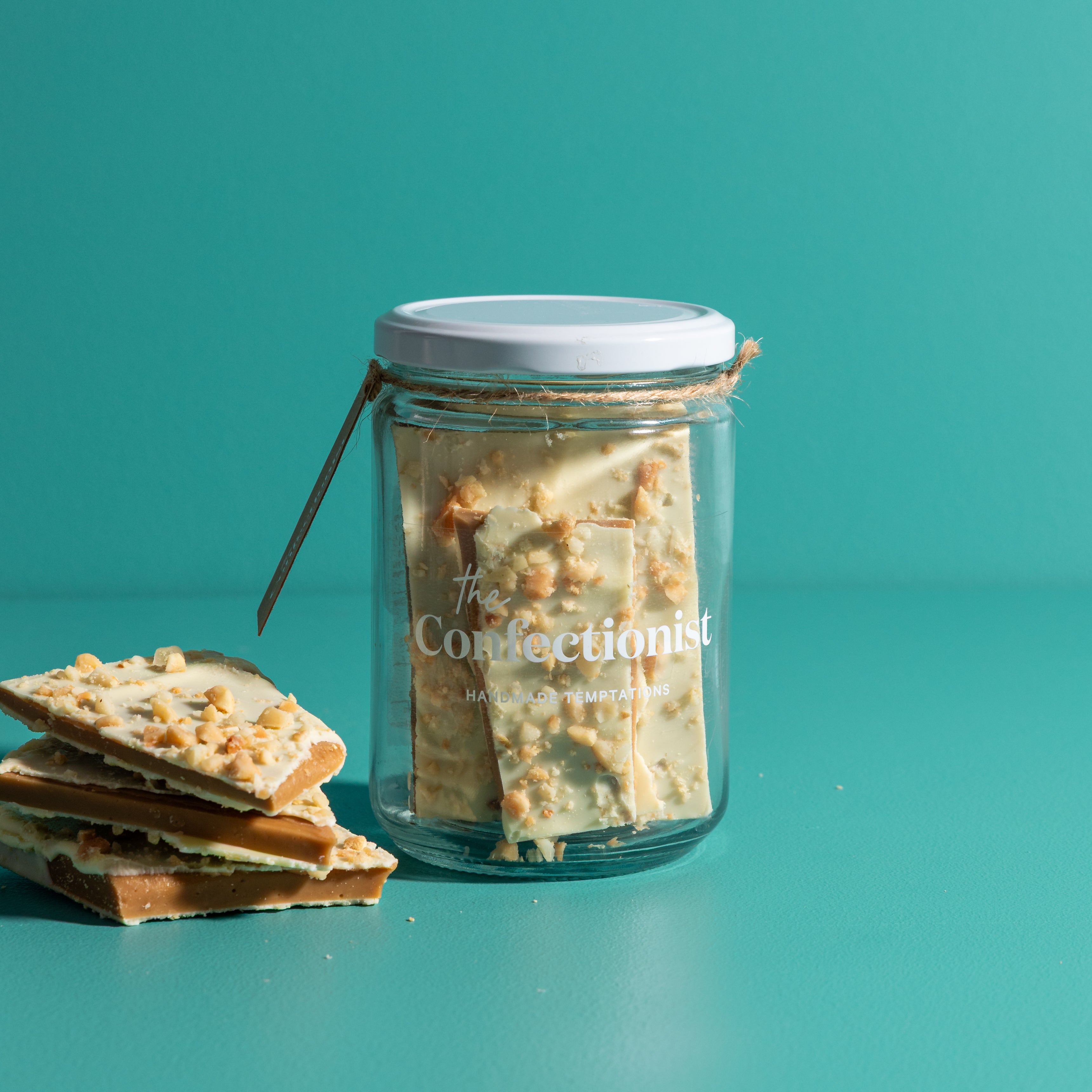 White Chocolate Macadamia & Lemon Toffee | 200g Jar