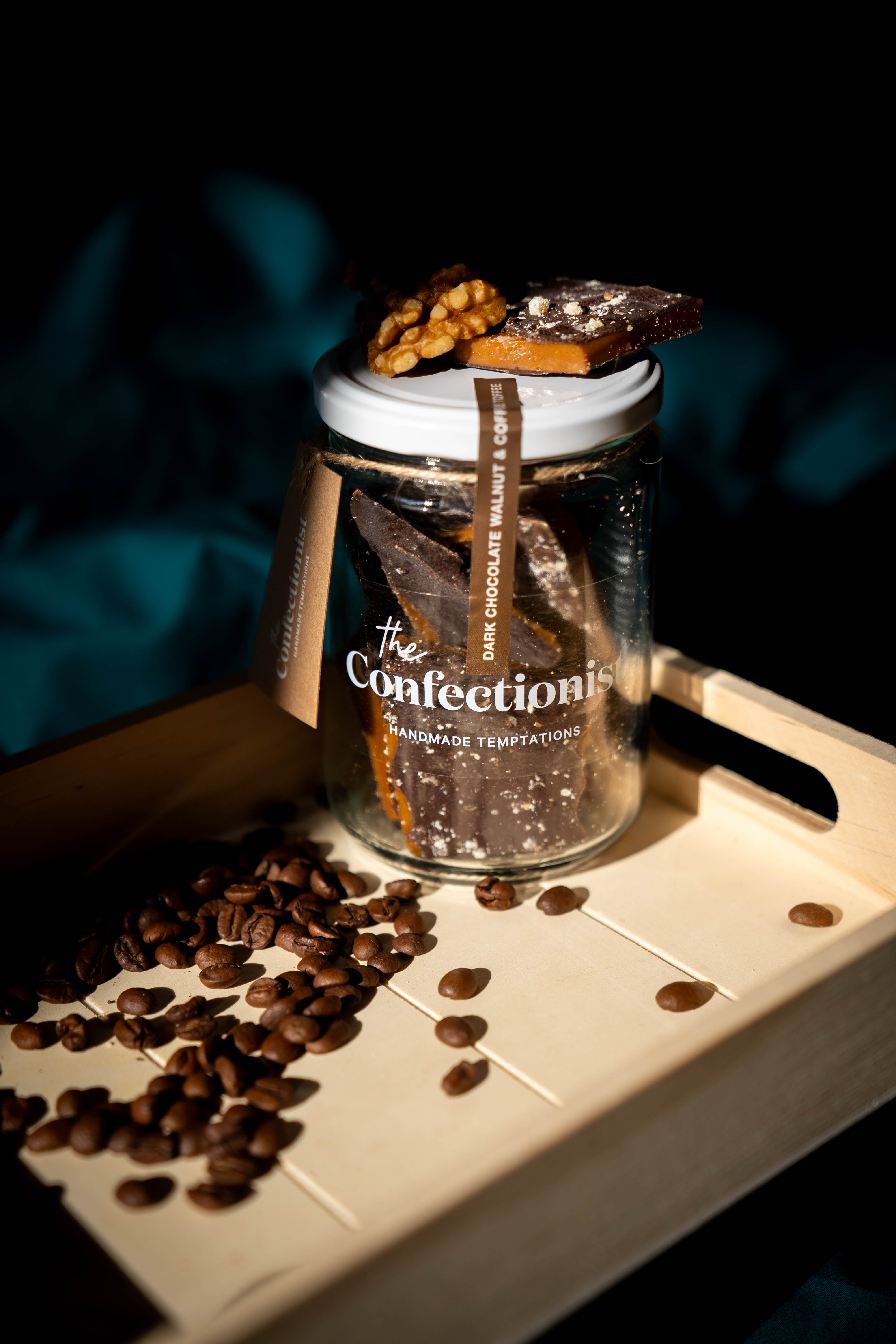 Dark Chocolate, Walnut & Coffee Toffee | 200g Jar